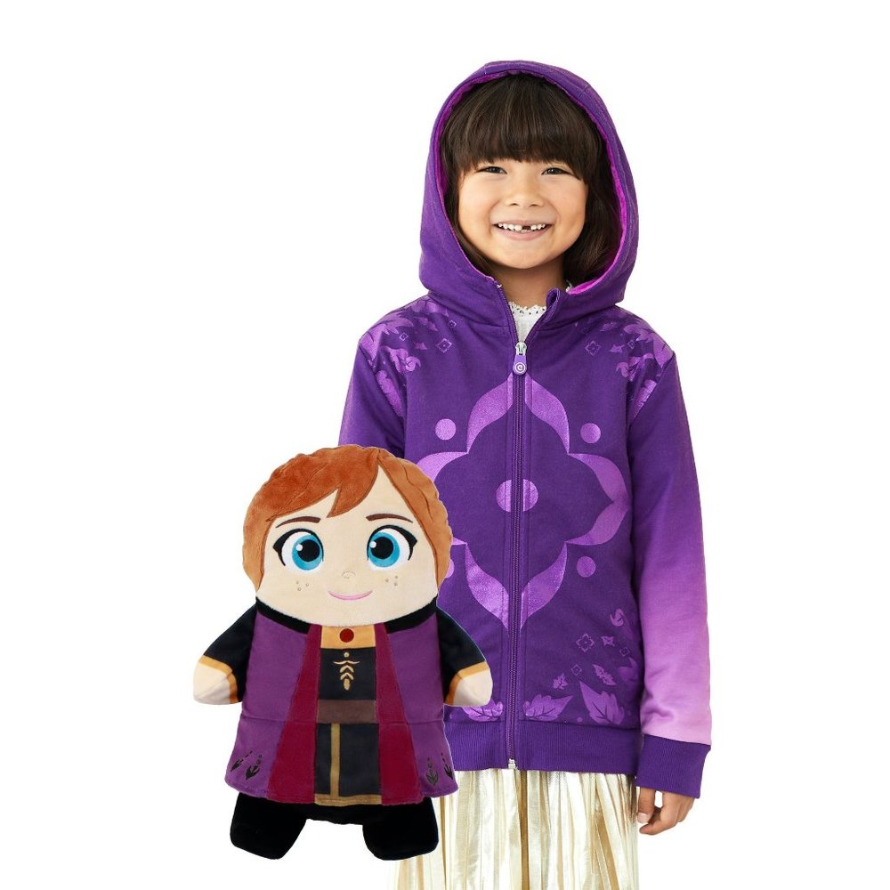 x Disney 'Frozen' Anna 2-in-1 Stuffed Animal Hoodie Cub Coats NIB NWT